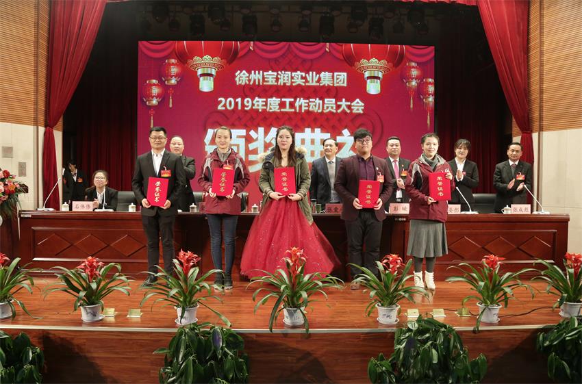 BBVapp最新版下载2019年度工作动员大会---集团公司领导为先进单位和先进个人代表颁奖